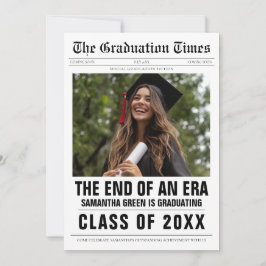 Slut på tidningen Era Studenten Inbjudningar
