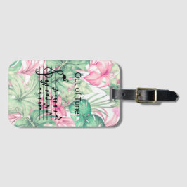 Slut på Tune Flamingo gående med sångfåglar Bagagebricka