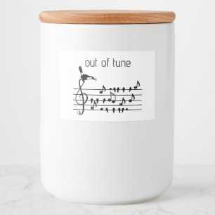 Slut på Tune, tukanen går med sångfåglar Mat Etiketter