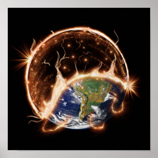 Slut på världen poster. poster