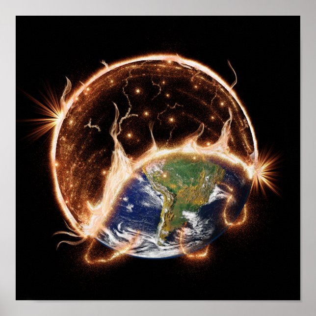 Slut på världen poster. poster (Framsidan)