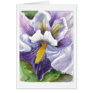 Slut upp av en lilja hälsningskort