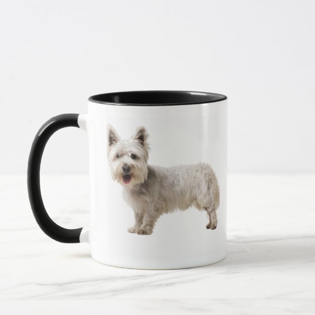 Slut upp av en terrier mugg (Vänster)