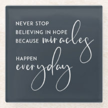 SLUTA ALDRIG ATT TRO I HOPE SOM MIRACLES VARJE DAG