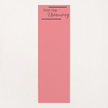 "Sluta aldrig drömma" fras Svart bokstäver