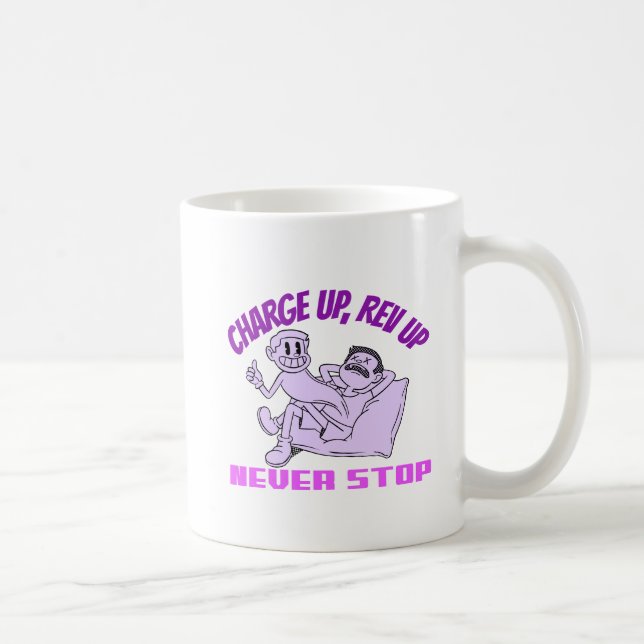 Sluta aldrig kaffemugg (Höger)