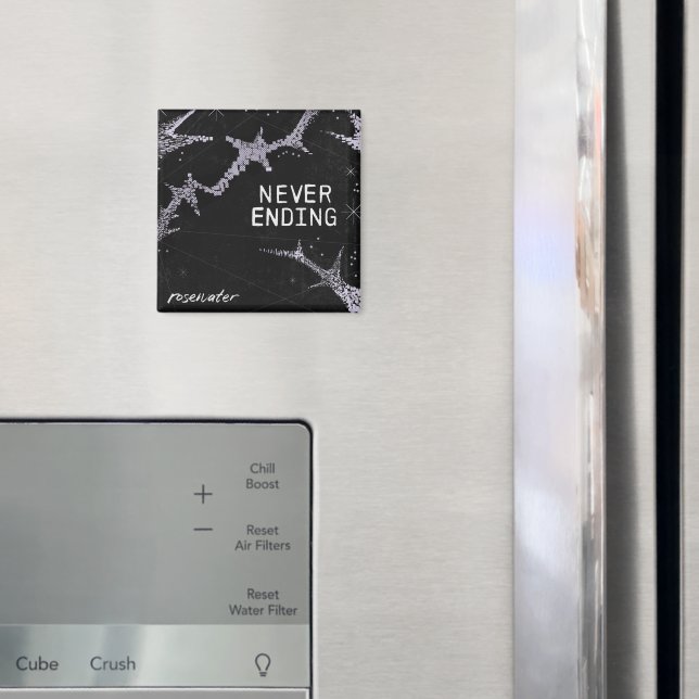Sluta aldrig Magnet med Rosewater Band (In Situ (Fridge))