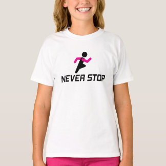 Sluta aldrig motivationsdesign för den hårt arbeta t shirt