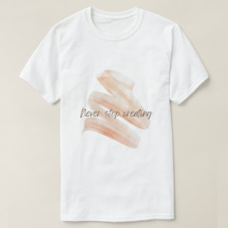 Sluta Aldrig Skapa – Konstnärlig T-shirt med Pense