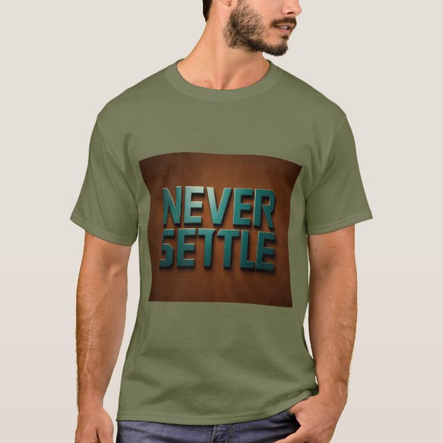 Sluta aldrig t shirt (Framsida)