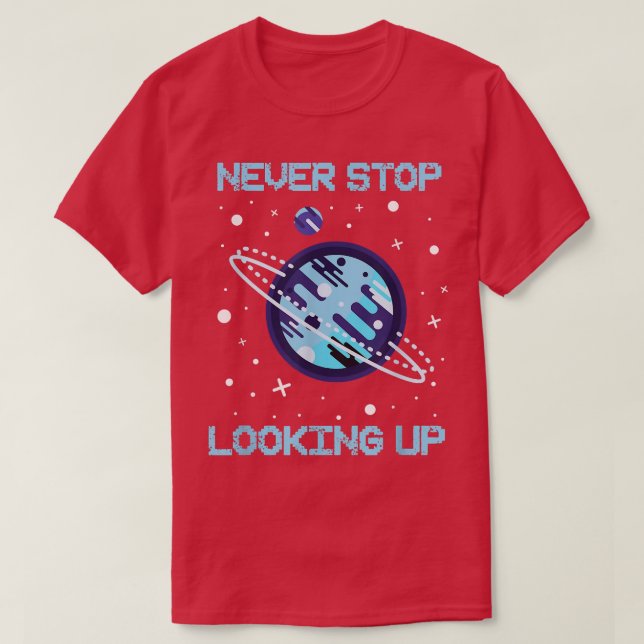Sluta aldrig Tittar upp Solar Space Science 1483 T Shirt (Design framsida)
