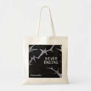 Sluta aldrig Tote Bag med Rosewater Band Tygkasse
