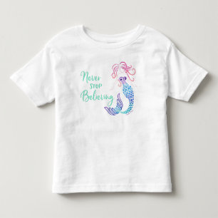 Sluta aldrig tro t shirt