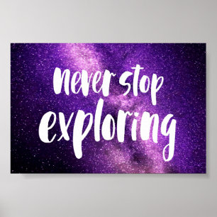 Sluta aldrig utforska poster