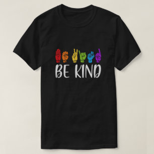 Sluta använda ett vänligt teckenspråk för att  t shirt