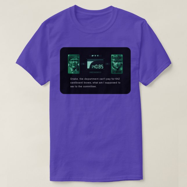 Sluta använda kartongrutor t shirt (Design framsida)