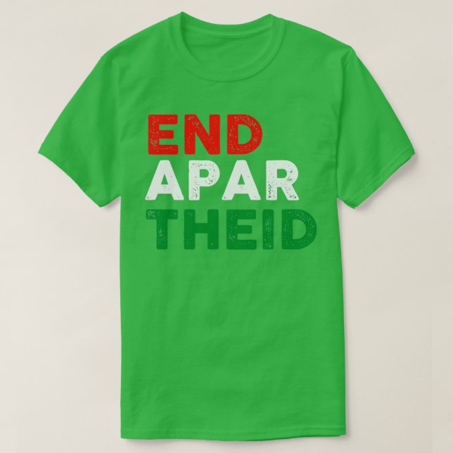 Sluta apartheid t shirt (Design framsida)