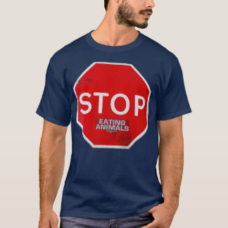 Sluta äta Animals vegetarian vegan road sign sub T Shirt