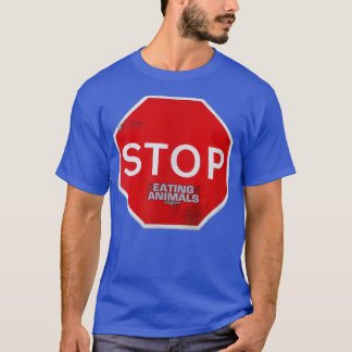Sluta äta Animals vegetarian vegan road sign sub T Shirt
