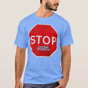 Sluta äta Animals vegetarian vegan road sign sub T Shirt
