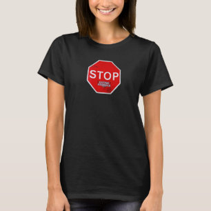 Sluta äta djur, vegetarian Vegan Road Sign Sub T Shirt