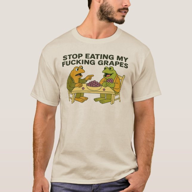 sluta äta mina j*vla vindruvor t shirt (Framsida)