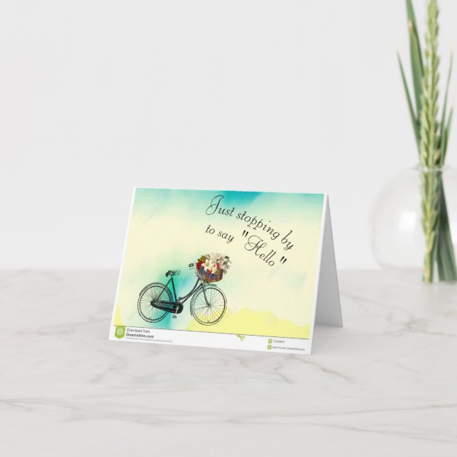 Sluta bara med att säga hej anteckningskort (Framsida)