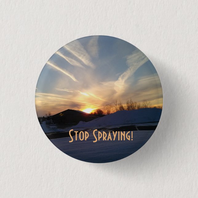 Sluta dela på knappen Chem Trails Knapp (Framsida)