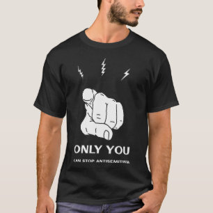 Sluta diskriminera antisemitism Rasism Hat judar T Shirt
