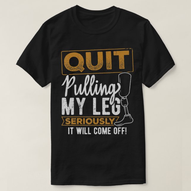 Sluta dra benamputans protestiska handikapp t shirt (Design framsida)