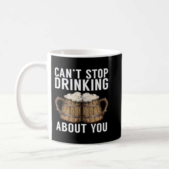Sluta dricka om dig Beer Drinker2 Kaffemugg (Vänster)