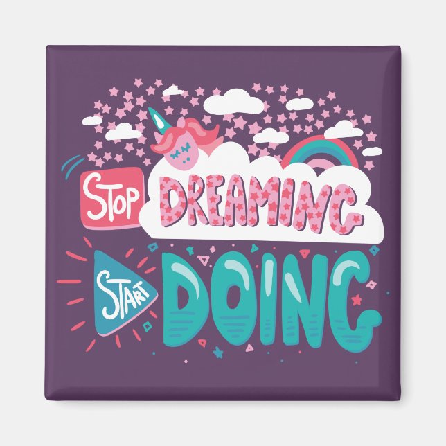 Sluta drömma, börja göra Lila Magnet (Framsidan)