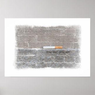 Sluta, du vinn - Rökbekämpning Kampanj Poster