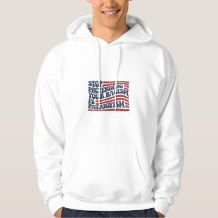 Sluta förekomma er rasism är patriotism hoodie