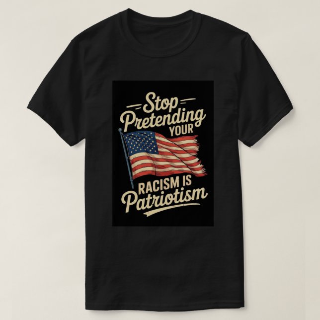 sluta föreställa dig t shirt (Design framsida)