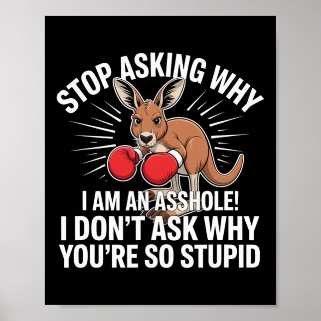 Sluta fråga varför jag är Hål Poster (Framsidan)