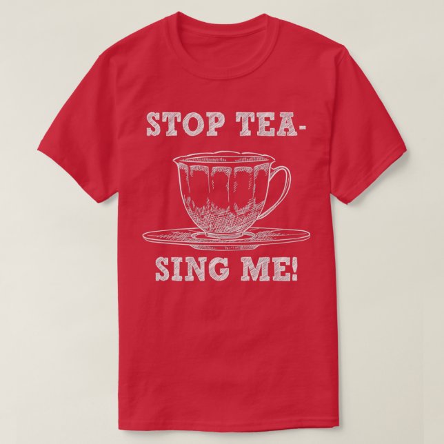 Sluta ge mig lektion för tea Pun Gag Gift T Shirt (Design framsida)