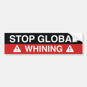 Sluta gnälla globalt bildekal