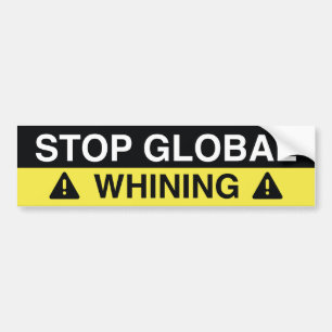 Sluta gnälla globalt bildekal