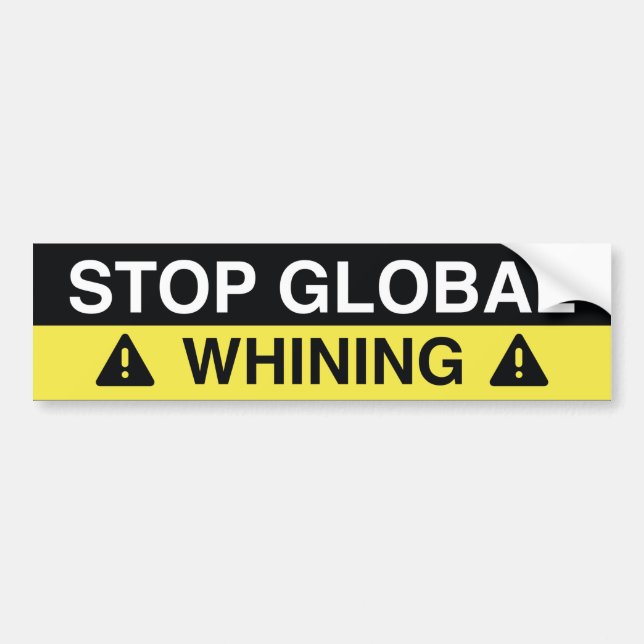 Sluta gnälla globalt bildekal (Framsidan)