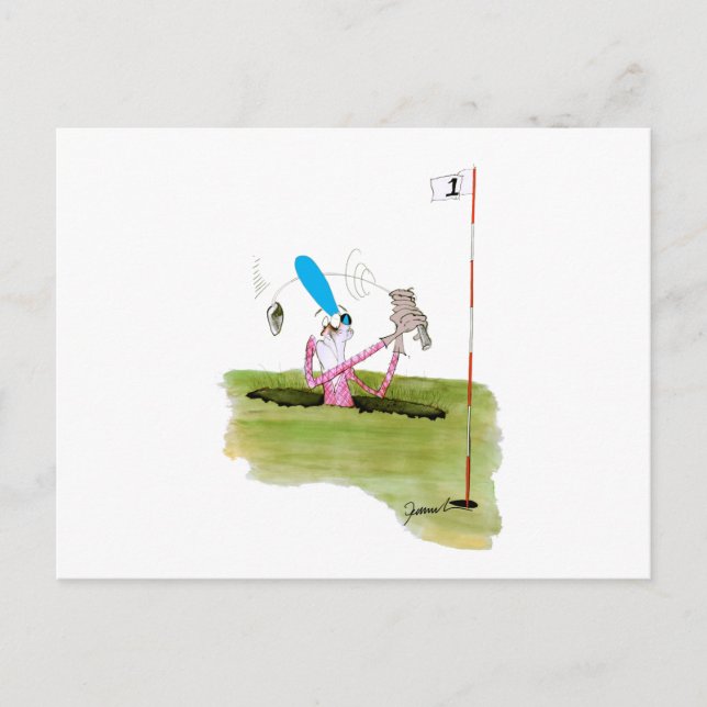 sluta gräva - golf, tony fernandes vykort (Framsida)
