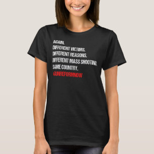 Sluta Gun Viloence Gun Reform nu Gun Control T Shirt