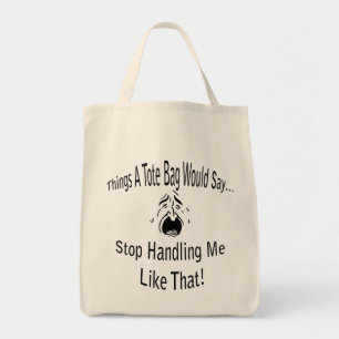 Sluta hantera mig i Tote Bag Tygkasse