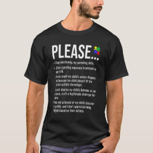 Sluta ifrågasätta mina föräldraskapskunskaper Auti T Shirt
