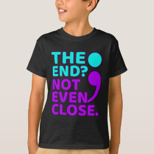 Sluta inte ens stänga självmordsförebyggande belön t shirt