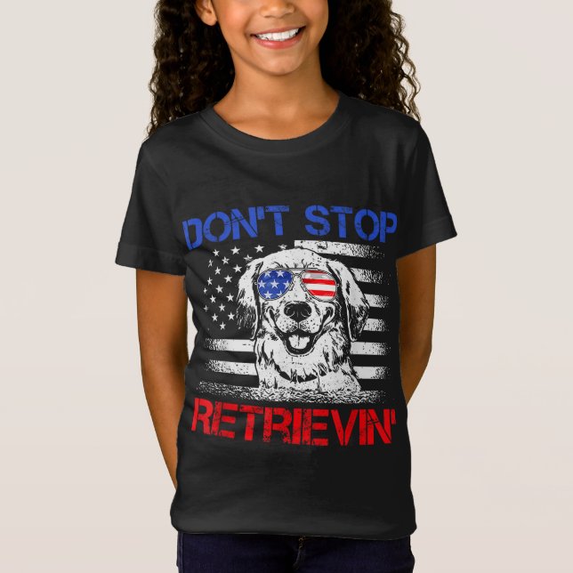 Sluta inte hämta amerikansk Flagga 4:e juli Gi T Shirt (Framsida)