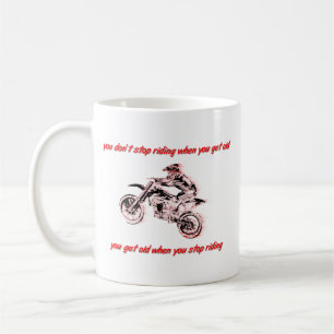 Sluta Inte Kör Dirt Bike Motocross Mugg