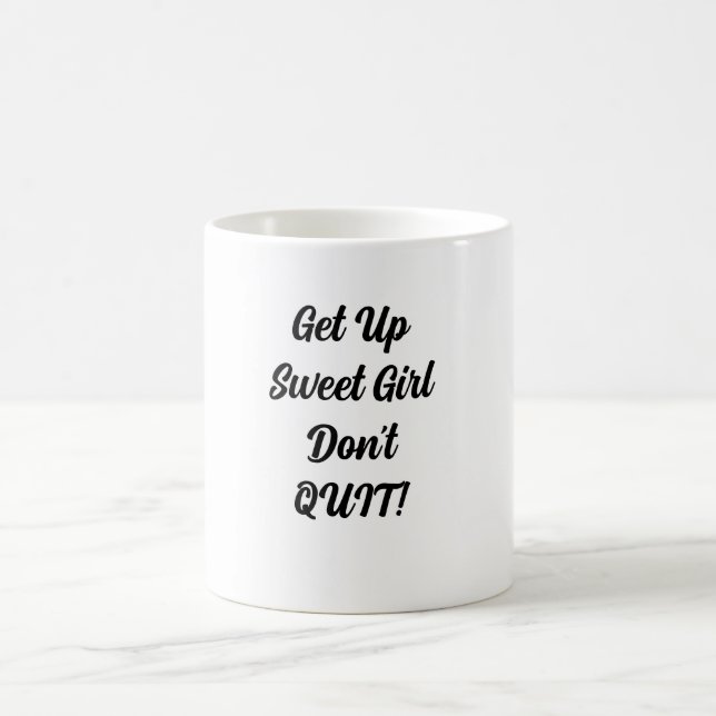 Sluta inte med kaffe Mugg (Center)