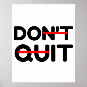 SLUTA INTE. POSTER