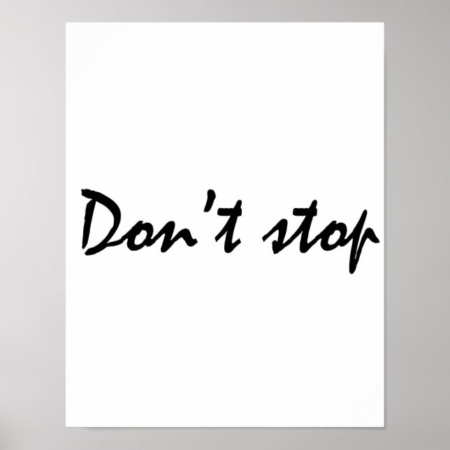 Sluta inte poster (Framsidan)